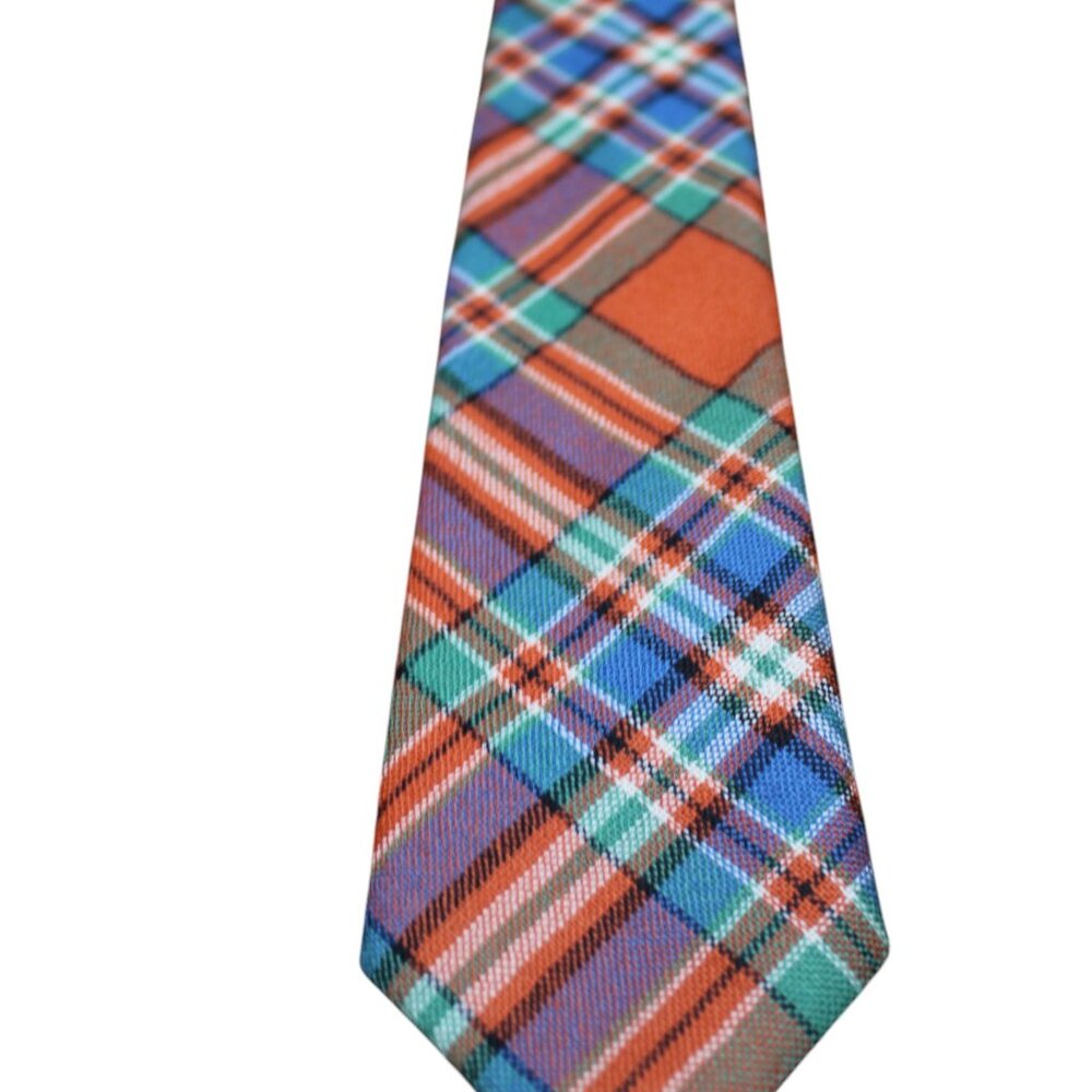 TIE SALE! MACFARLANE 100% NEW WOOL MADE IN SCOTLAND TARTAN TIE 60" NEW - Picture 3 of 7